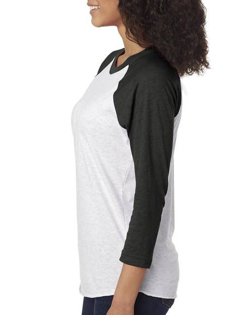 Total Apparel - Wholesale T-Shirt - Women's - Next Level 6051 - Unisex Triblend 3/4-Sleeve Raglan26