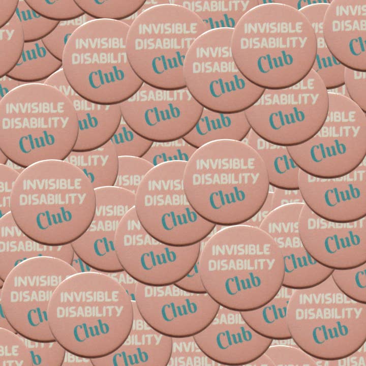 sent with Pride - Wholesale Lapel Pin/Button - Invisible disability club badges Pin badges 2