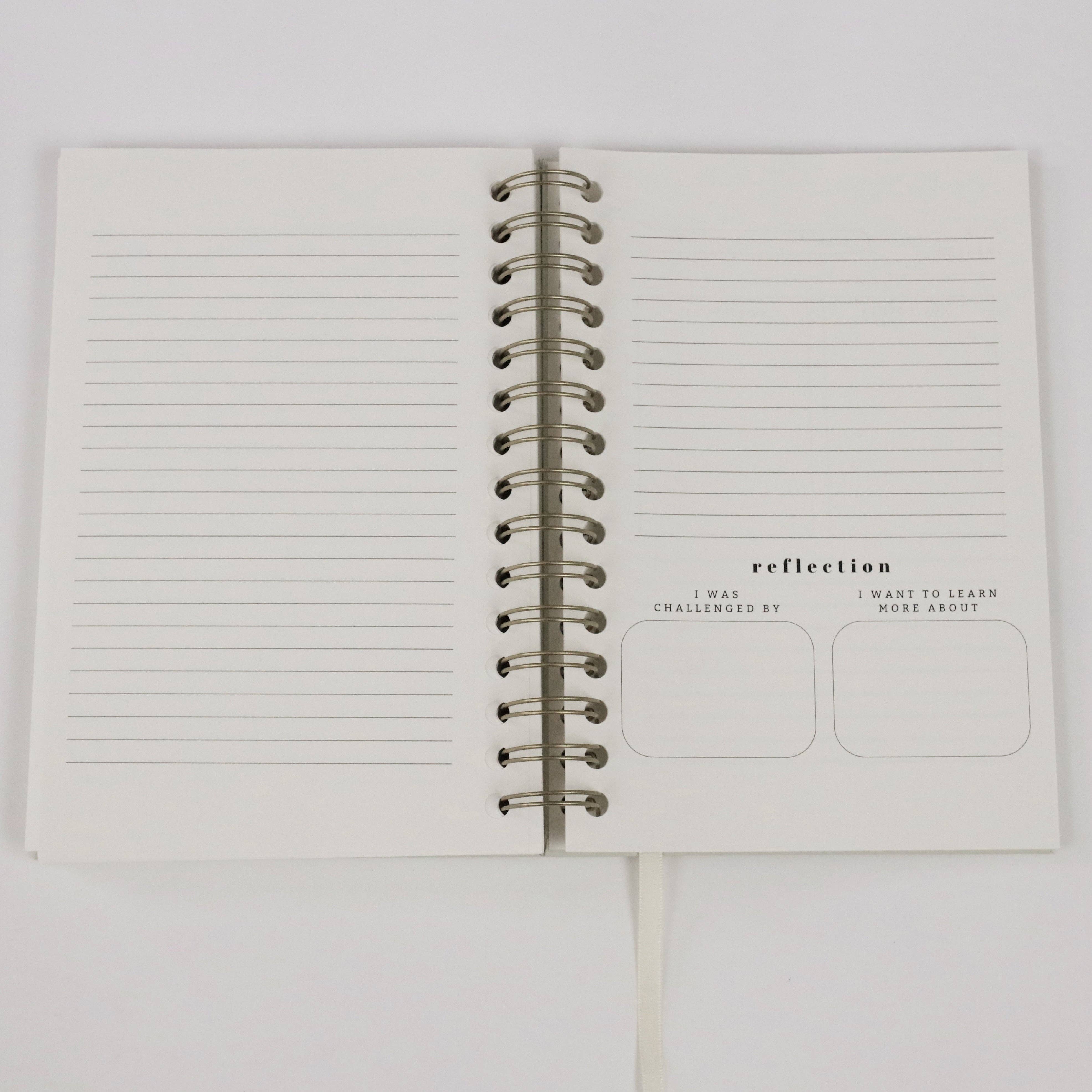 Steadfast and Sustained - Wholesale Journal/Diary - Church Notes Journal - Extended Edition - Spiral, Light Green Leatherette8