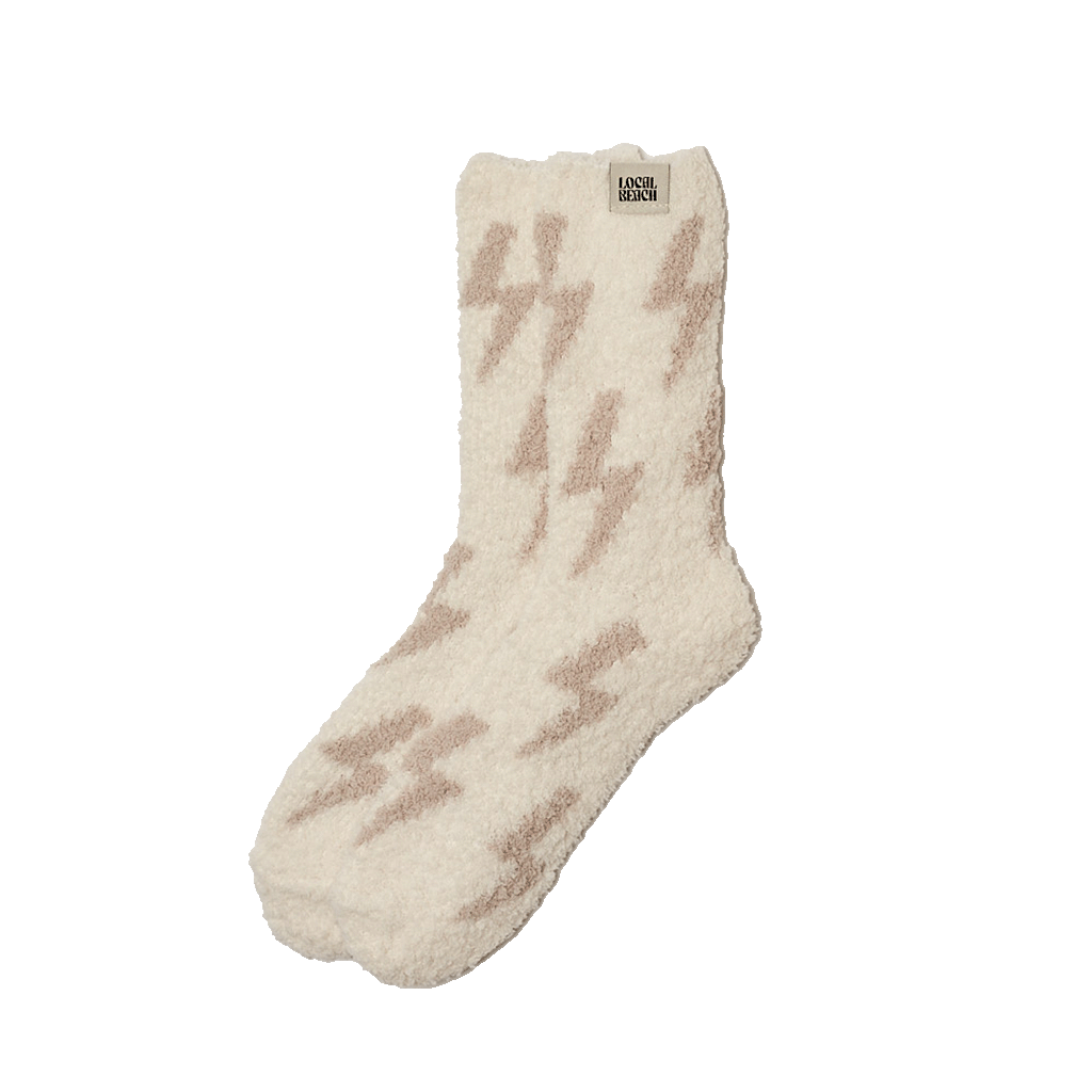 Local Beach - Vente Chaussettes – unisexe - Chaussettes douillettes Lightning Bolt Local Beach0