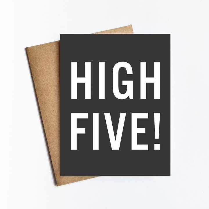 High Five Card for wholesale by Kate Moore Creative Studio