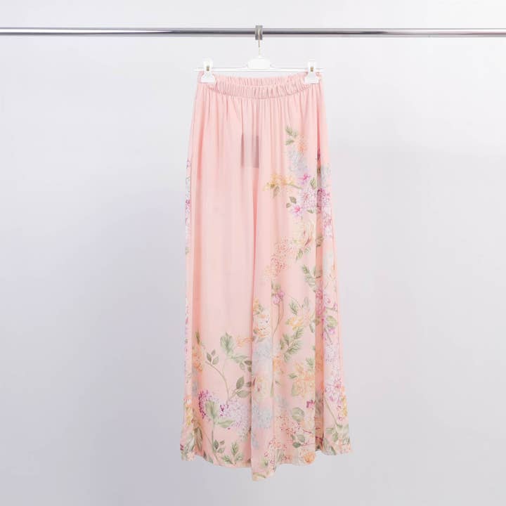 Wide pants with floral patterns BCG1760-6 for wholesale by Cecile Wang