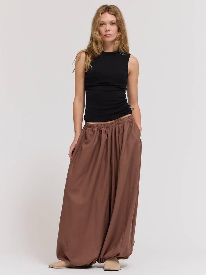 50956 - PANTALON EN LIN HAREM COMPLET pour la vente par Grade & Gather