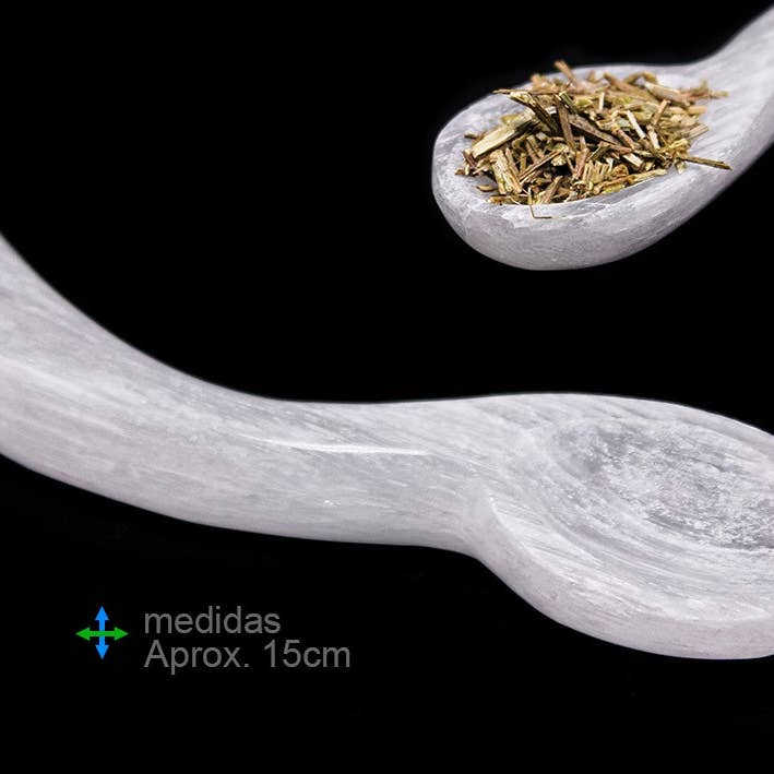 Selenite Spoon 15cm for wholesale by Esoterica Arte