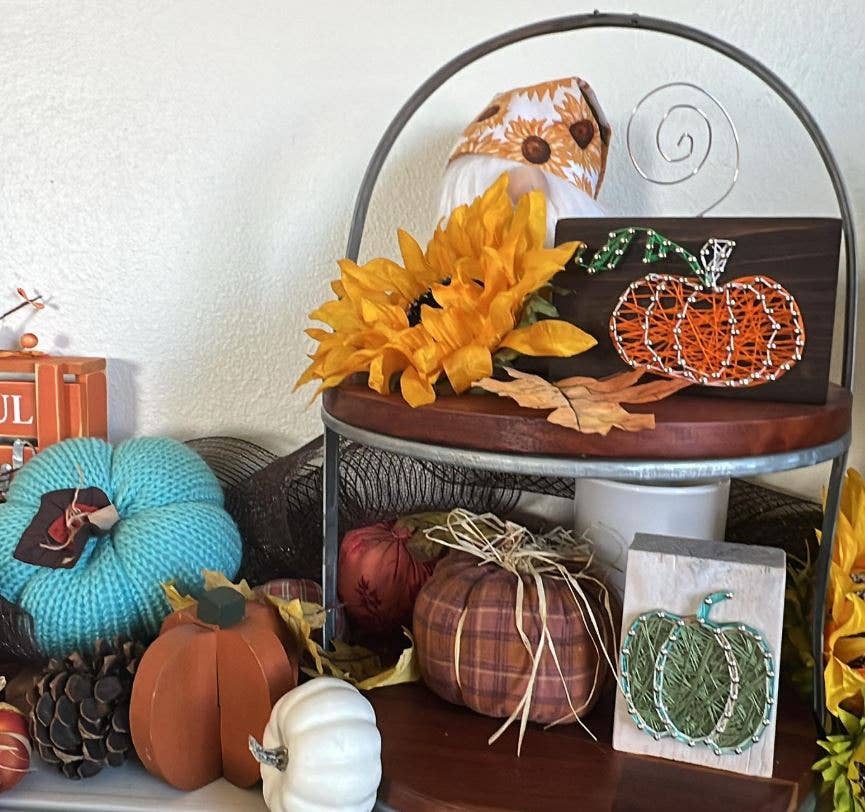 Joyful Imperfectionz - Vente Kit de bricolage - Kit de bricolage pour art de ficelle citrouille – Artisanat d'automne pour décoration ou cadeaux9