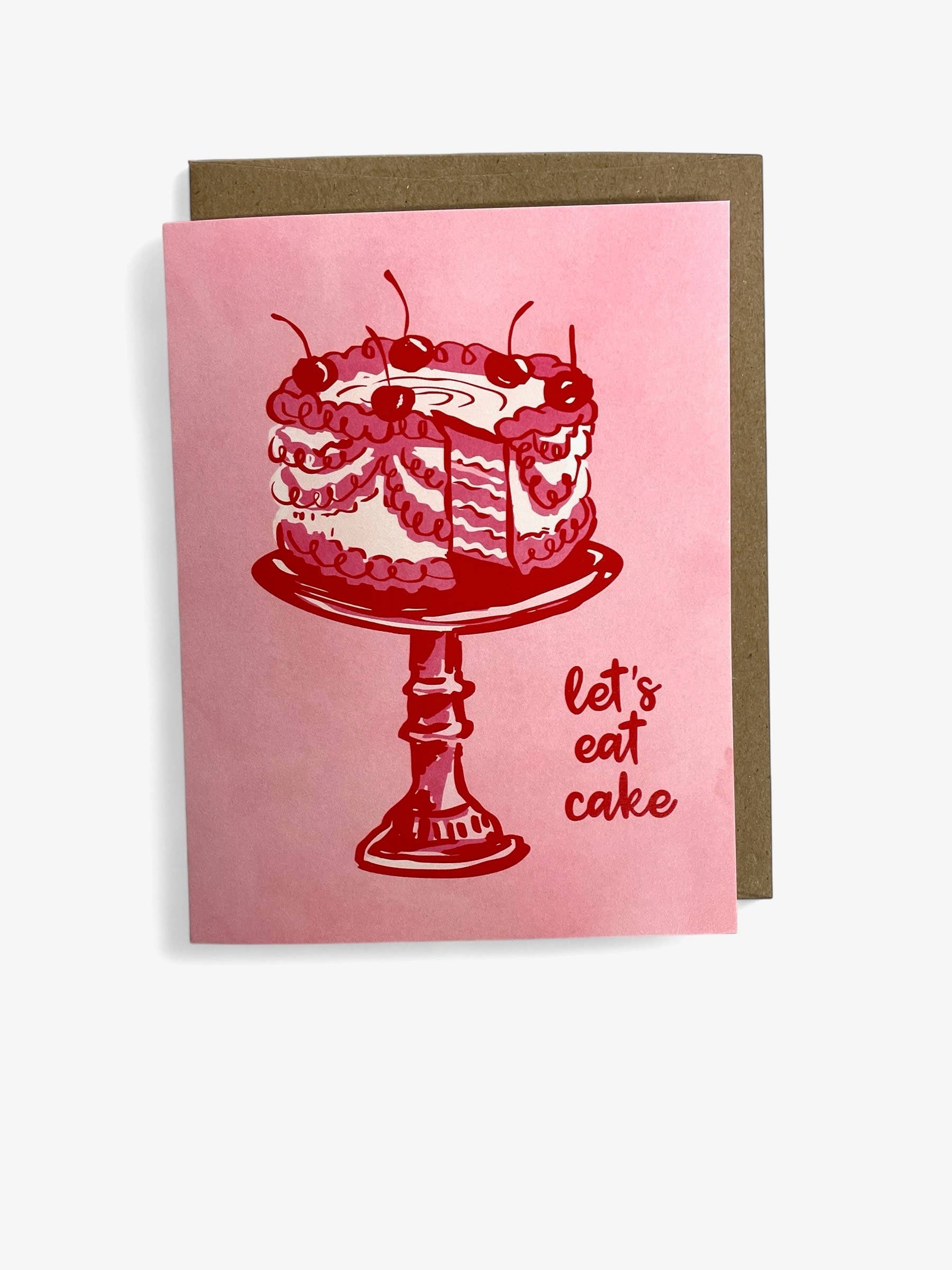 Wild Optimist - Wholesale Birthday Card - Lets Eat Cake Greeting Card2