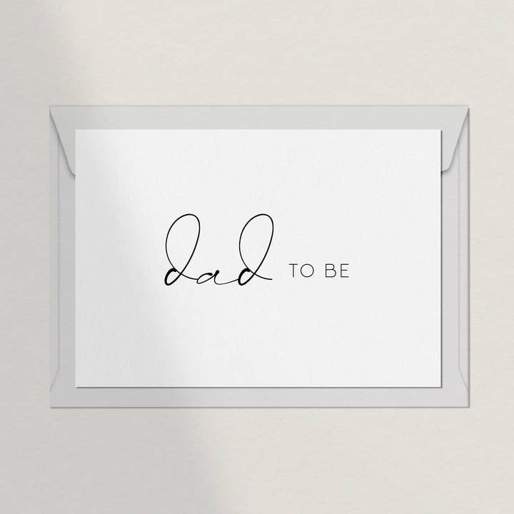 Postkarte Dad to Be für den Großhandel von Debblschebbl Design Studio
