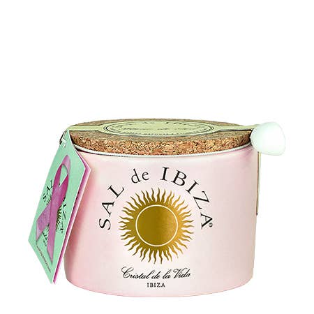 Sal De Ibiza Fleur De Sel, Rosa Keramikburk 150 g (5,3 oz). för wholesale av Catalan Gourmet