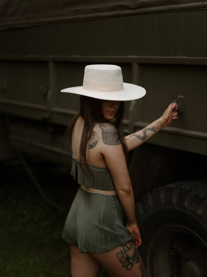 Larissa Khaki PJ Shorts for wholesale by Sophie Rutherford Intimates