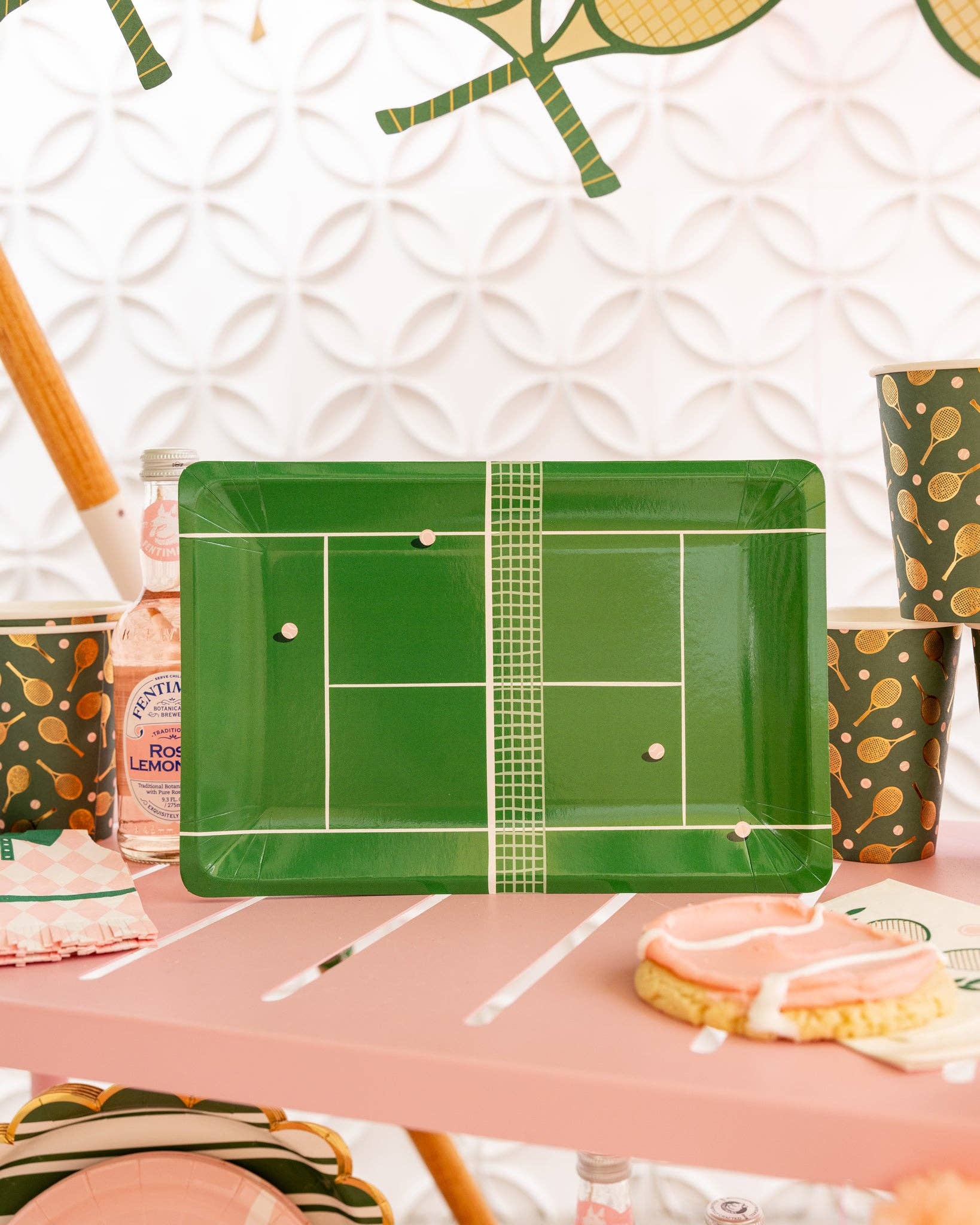 My Mind’s Eye - Wholesale Disposable Plate - TEN1140 - Tennis Court Paper Plate1