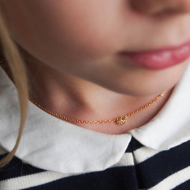 Adorabili - Wholesale Pendant/Charm Necklace - Short children's necklace gilded with fine gold – made in France8