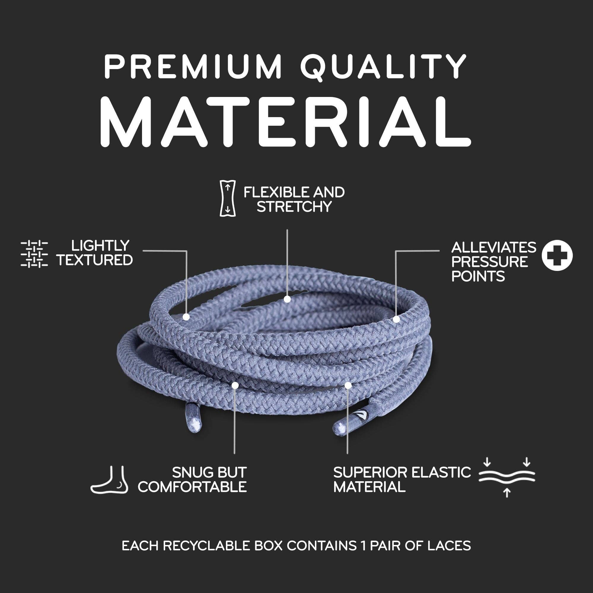 The Original Stretchlace - Wholesale Schoenveters - Uniseks - Ronde Elastische Rekbare Schoenveters24