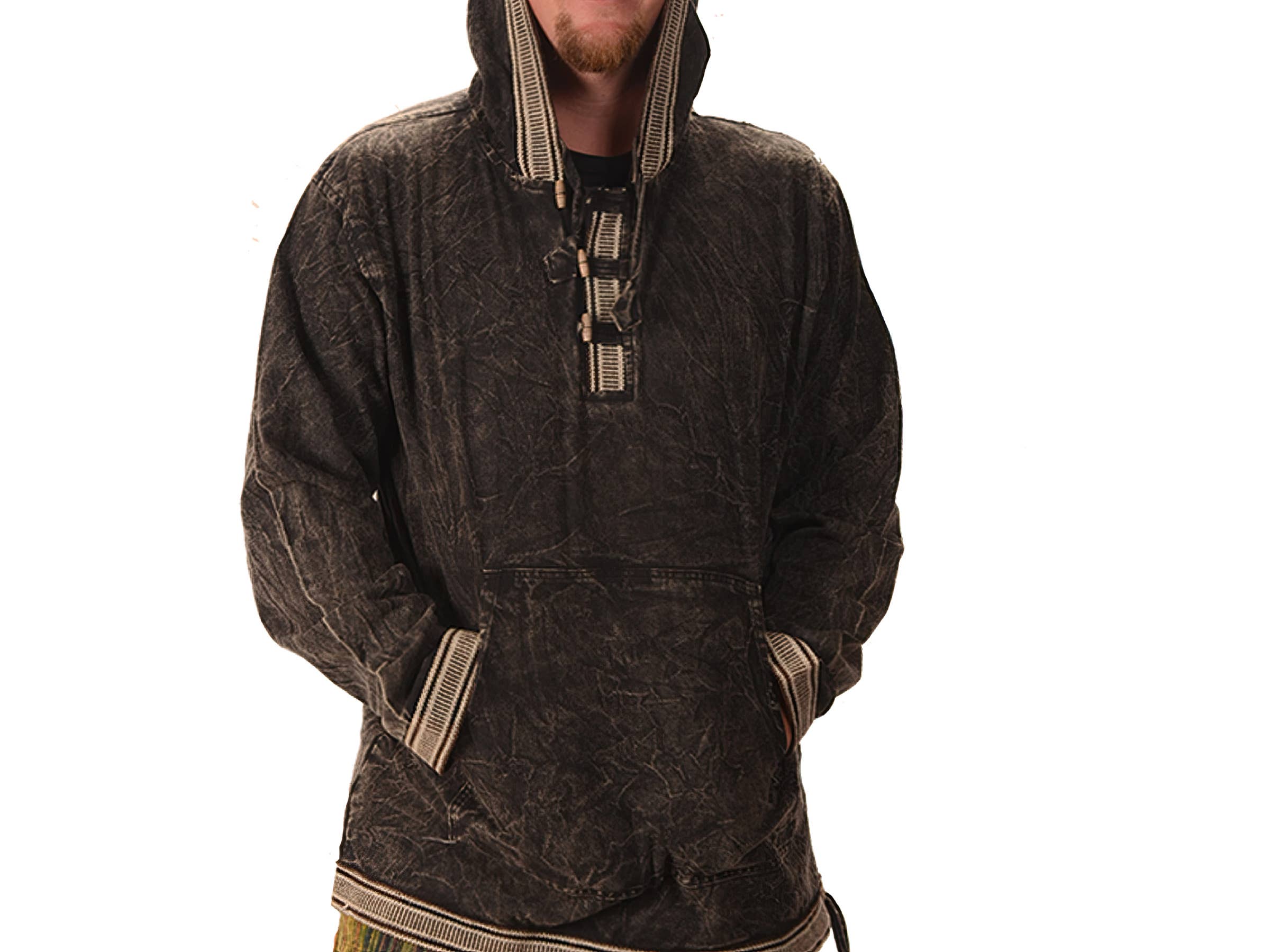 Gypsy Rose - Wholesale Hoodie - Unisex - Hookah Smoking Caterpillar Hand Embroidered Gheri Hoodie1