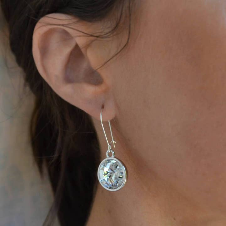 Sela+Sage - Wholesale Dangle Earrings - Floating Crystal Earrings