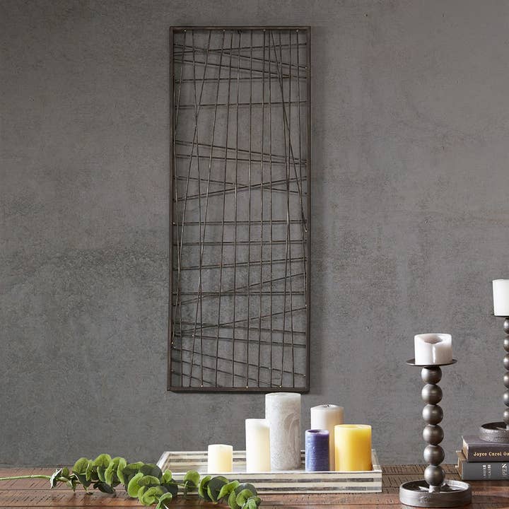 Olliix - Wholesale Wall Accent - Vintage Industrial Metal Frame Wall Decor Accent