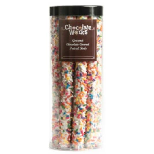 Chocolate Works - Wholesale Chocolate Covered Sweets - Celebration Chocolate Pretzel Rods