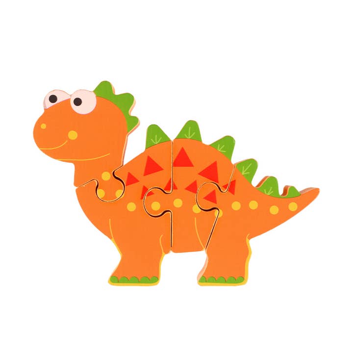 Stegosaurus Wooden Puzzle for wholesale by Orange Tree Toys