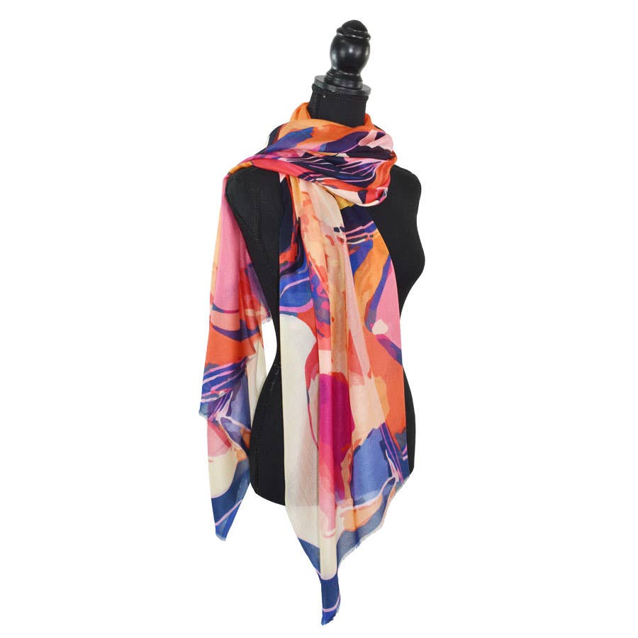Dupatta Designs - Wholesale Scarf - Women's - Armstrong Modern Abstract Scarf10