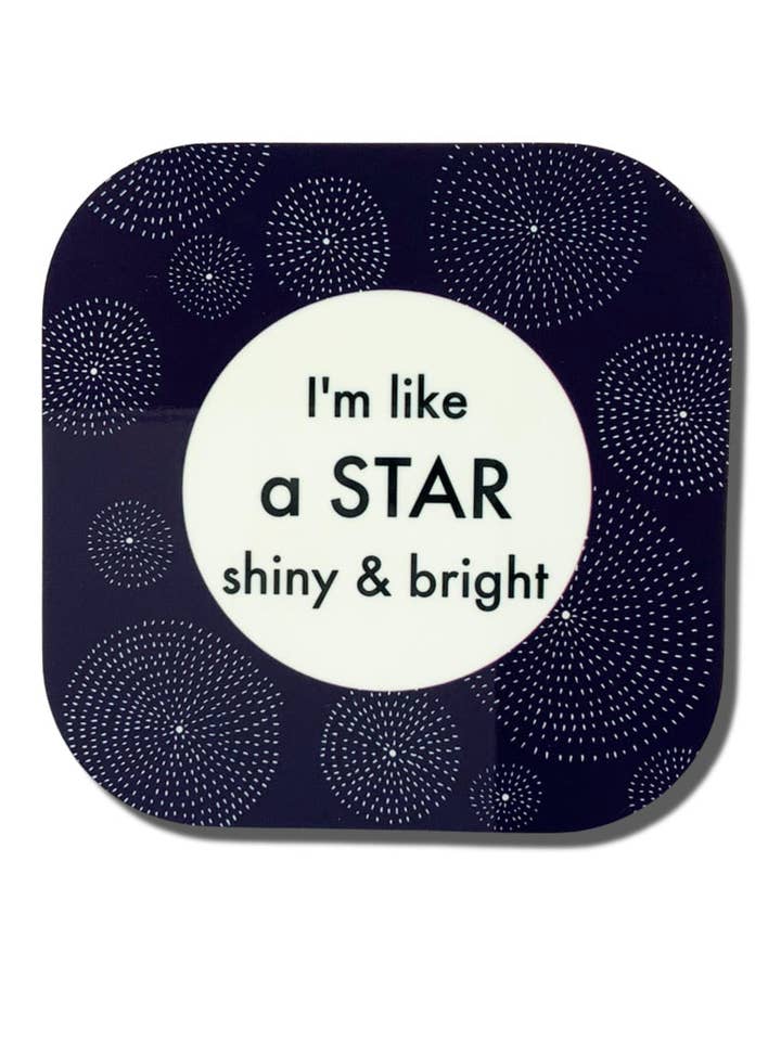 „Ich bin wie ein Stern“ — Mantra Coaster für den Großhandel von LOVELEEN®️
