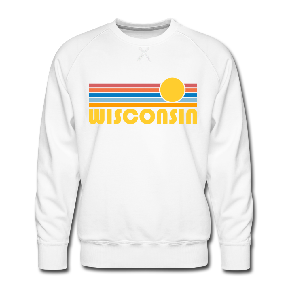 Hey Mountains - Wholesale Graphic Sweatshirt - Unisex - Premium Wisconsin Sweatshirt - Retro Sun1