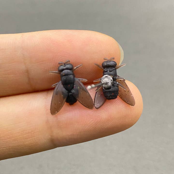 Mio Queena - Wholesale Stud/Post Earrings - Silicone Fly Ear Studs2