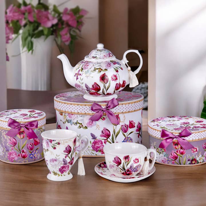 STP - Vente Tasse à café - Tasse haute à thé/café Tulip dans une boîte cadeau7