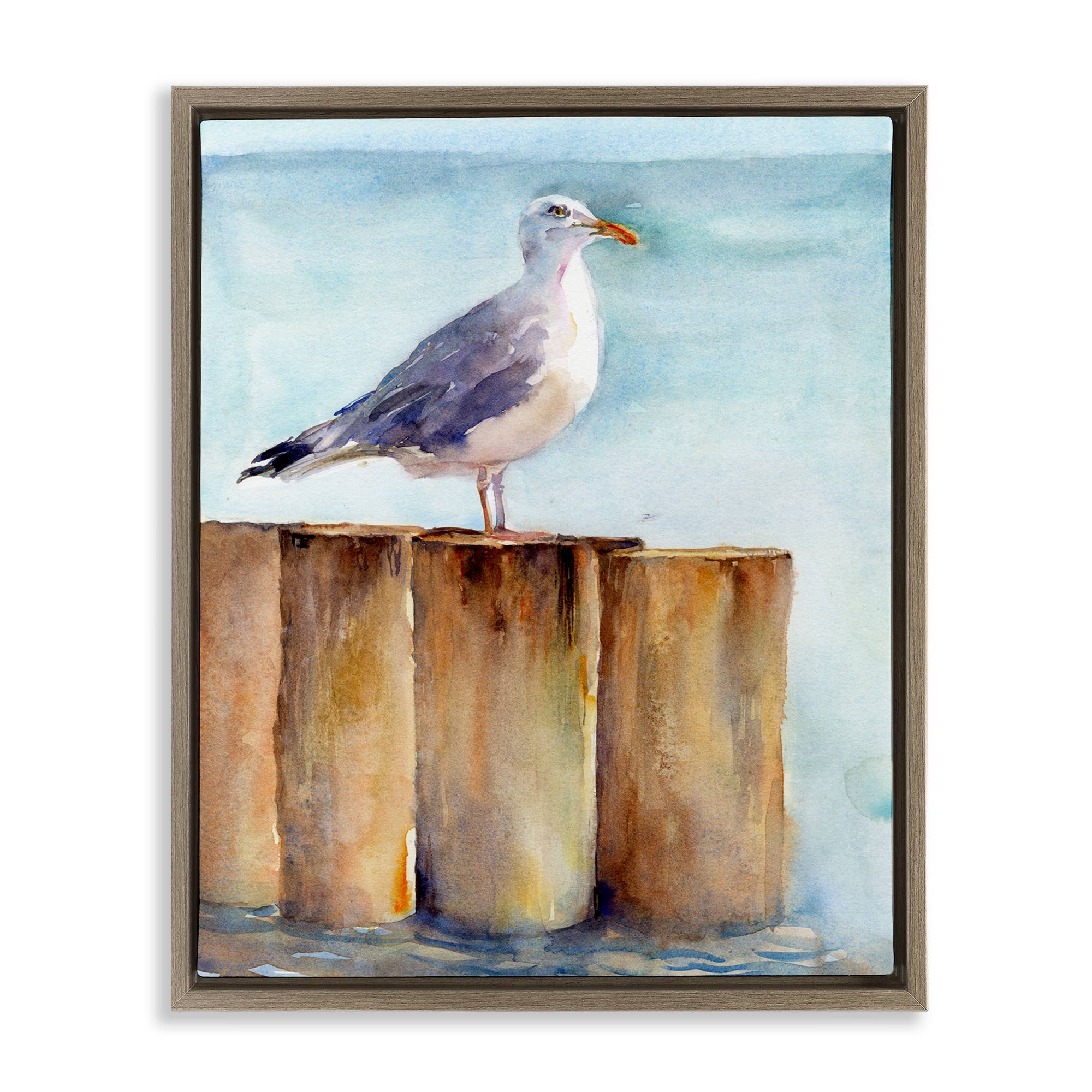Stupell Industries - Wholesale Wall Sign - Seagull's Perch by Sea - Framed Wall Art23