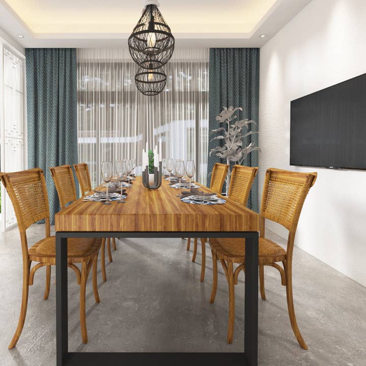 Acacia Home - Wholesale Chair - Cherry Cane Back Dining Chairs-Dark Honey3