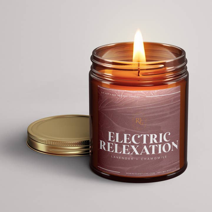 Electric Relaxation Candle for wholesale by Reminiscent Luxe Candles