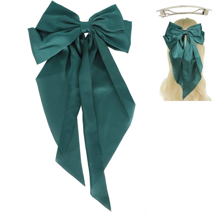 SP Sophia Collection - Wholesale Hair Clip - Women's - Fashion Fabric Bow Ribbon Barrette Hair Clip