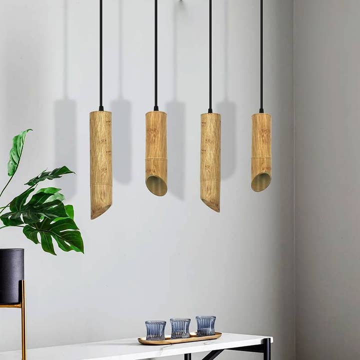 Ledsone - Wholesale Chandelier/hanging light - Hanging Wooden GU10 Socket Pendant Light~477415