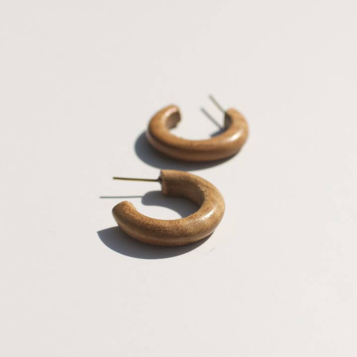 Rover & Kin - Wholesale Hoop Earrings - Wood Essential Hoops8