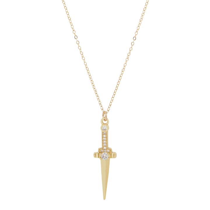 Gold Filled Athame Dagger Charm Necklace - Modern Witch and other Purchase Wholesale dagger. Free Returns & Net 60 Terms on Faire trending on Faire.