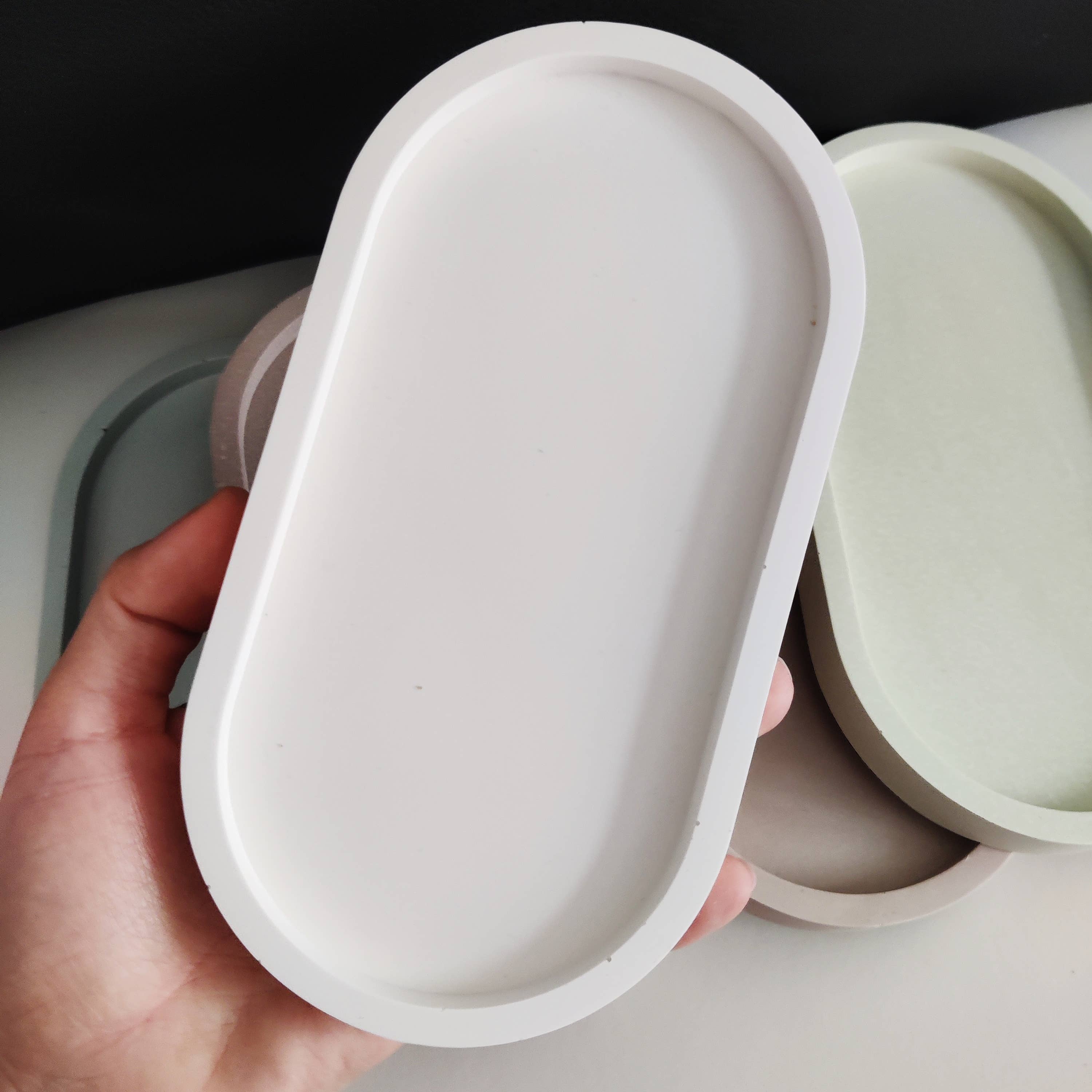 The Sage Rose Studio - Wholesale Jewelry Dish - Monochrome trinket tray, jewellery, candle, makeup holder0