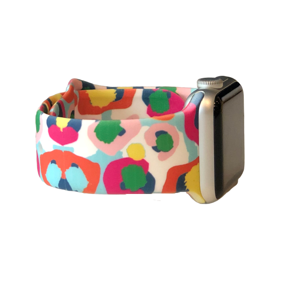 Multi Color Cheetah Apple Watch Band Faire Com Multi Color Cheetah Apple Watch Band Faire Com
