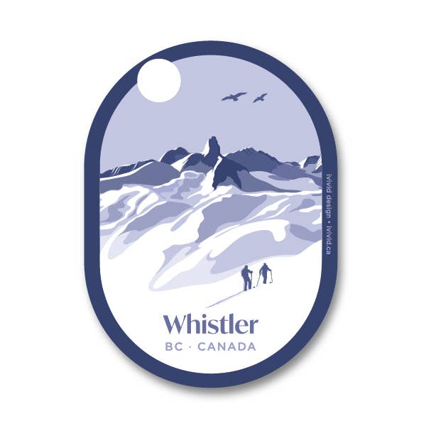 Whistler - BC - Canada - Sticker for wholesale by Ivivid Design
