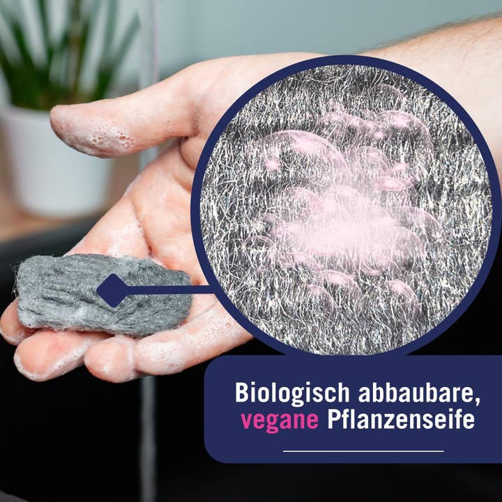 abrazo - Vendita all'ingrosso Spugnetta per pulire - abrazolino Mini Pads - 16 tamponi detergenti saponificati, pratici4