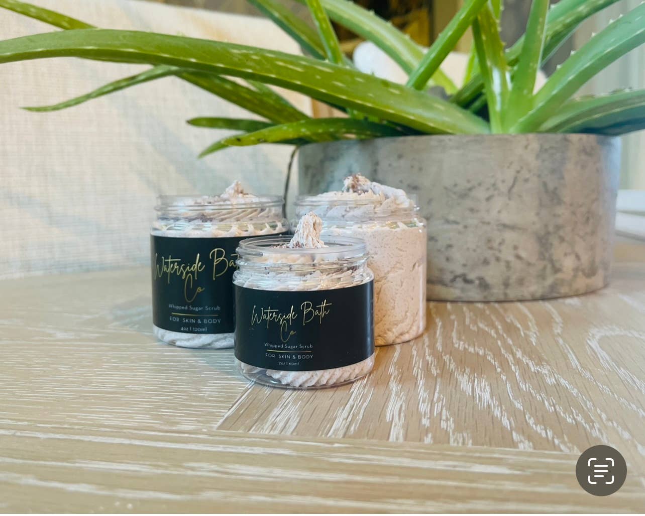 Waterside Bath Co - Vente Gommage/exfoliant pour le corps - Gommage au sucre fouetté pour raser et couper les cheveux4