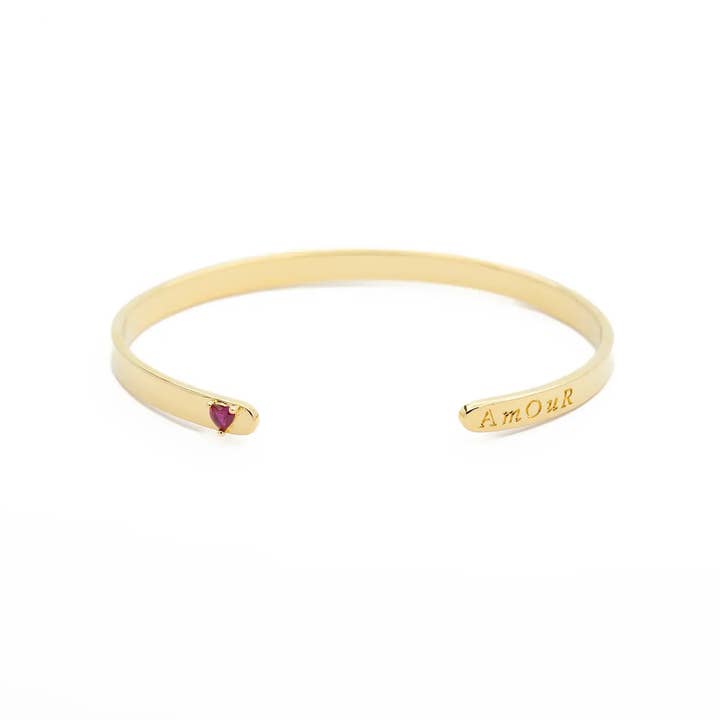 Ruby Love-armband med konfetti för wholesale av Sentiments bijoux