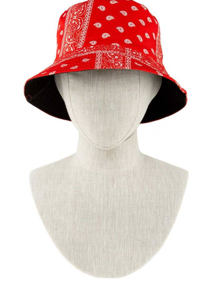 SOMBRERO DE PESCADOR CON ESTAMPADO DE BANDANA CH5059- para venta al por mayor de anbfashion