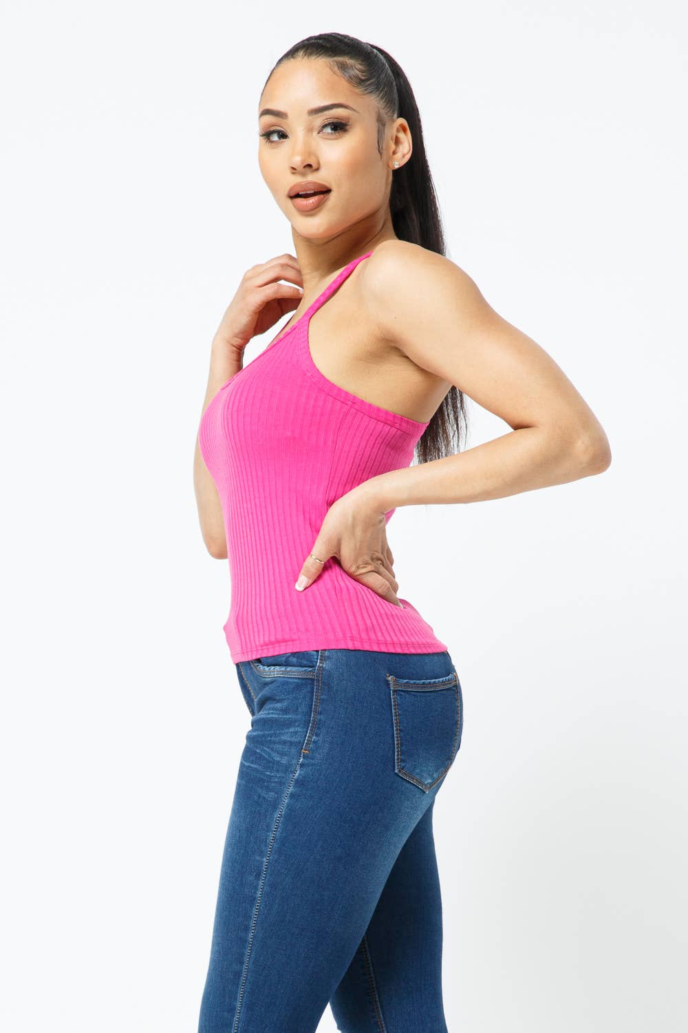 Julia by LoveJ - Wholesale Tank Top - Women's - Rib Racer Back Sleeveless Tank Top11