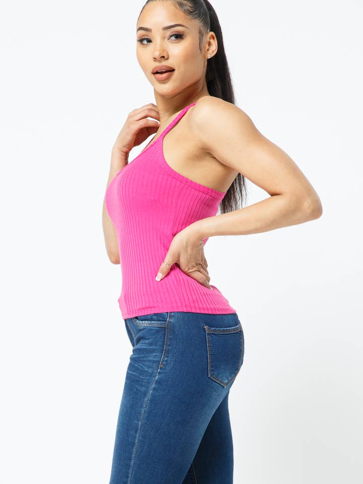 Julia by LoveJ - Wholesale Tank Top - Women's - Rib Racer Back Sleeveless Tank Top11