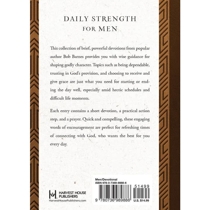 Harvest House Publishers Gift & Specialty Books - Wholesale Religion - Five-Minute Devotions for Men (Milano Softone)1