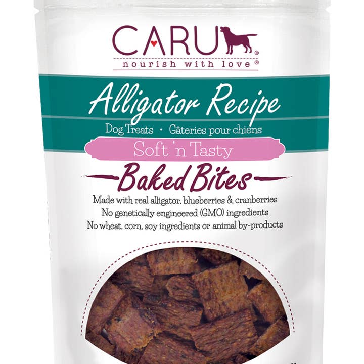 Caru - Wholesale Pet Treats - Dog - Caru Soft 'n Tasty Alligator Recipe Bites for Dogs
