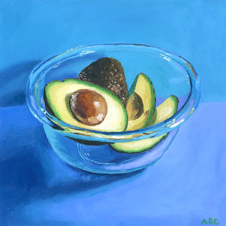 Avocado Bowl - Fine Art Print for wholesale by Amanda Beth Studio