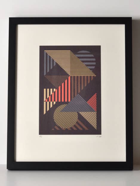 Impresión de arte rojo alineado para venta al por mayor de Haferkorn & Sauerbrey