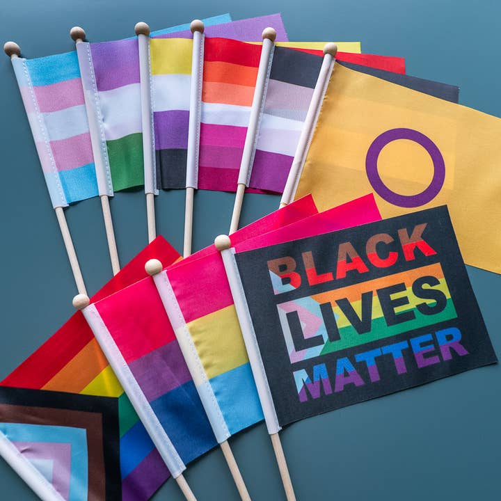 RAWHER - Wholesale Flag - Hand Flag Pride Assorted Bundle