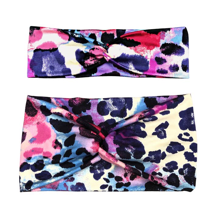 Bandeau à imprimé léopard coloré pour femmes pour la vente par Pilboxx