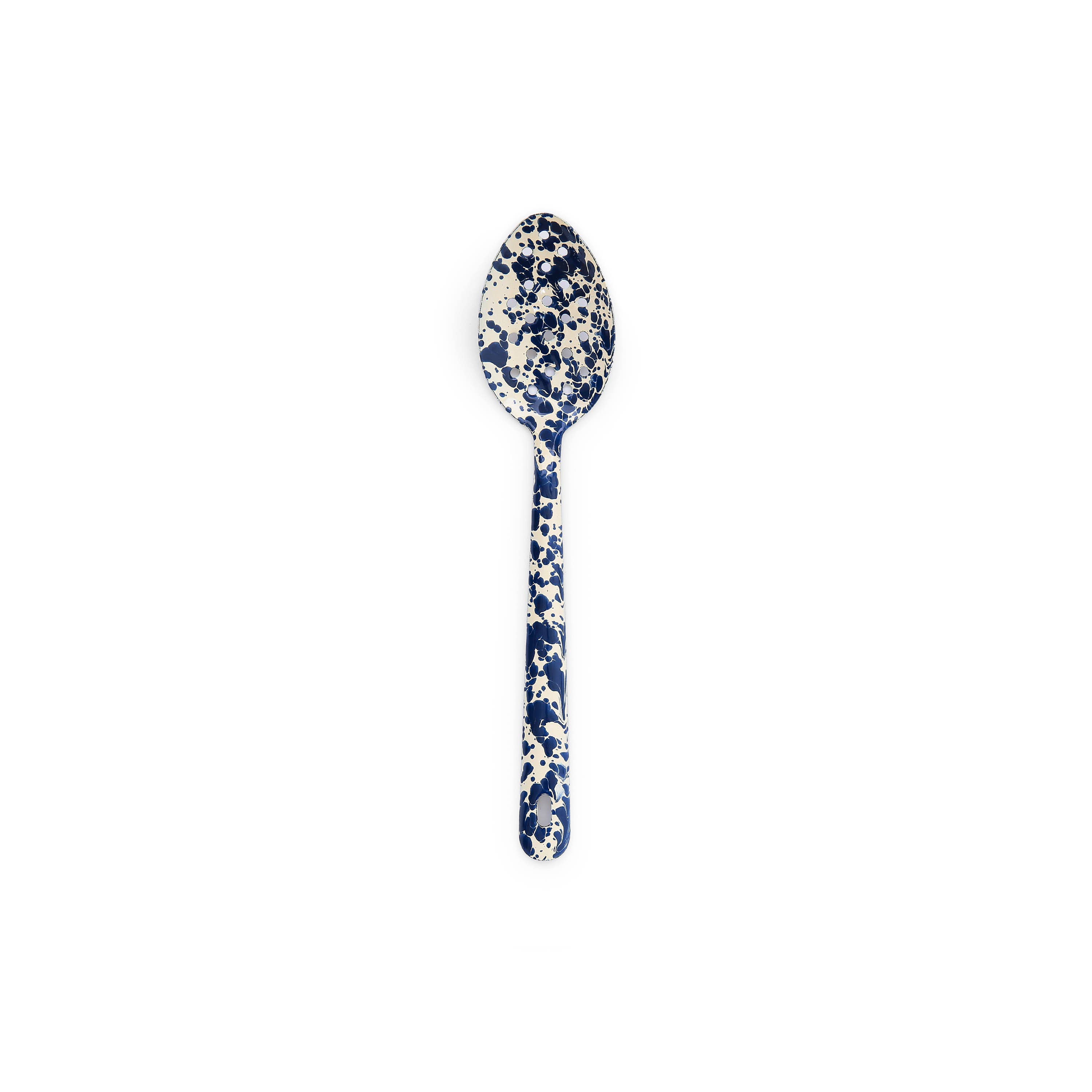 Crow Canyon Home - Wholesale Serving Utensil - Splatter Enamelware Large Slotted Spoon3