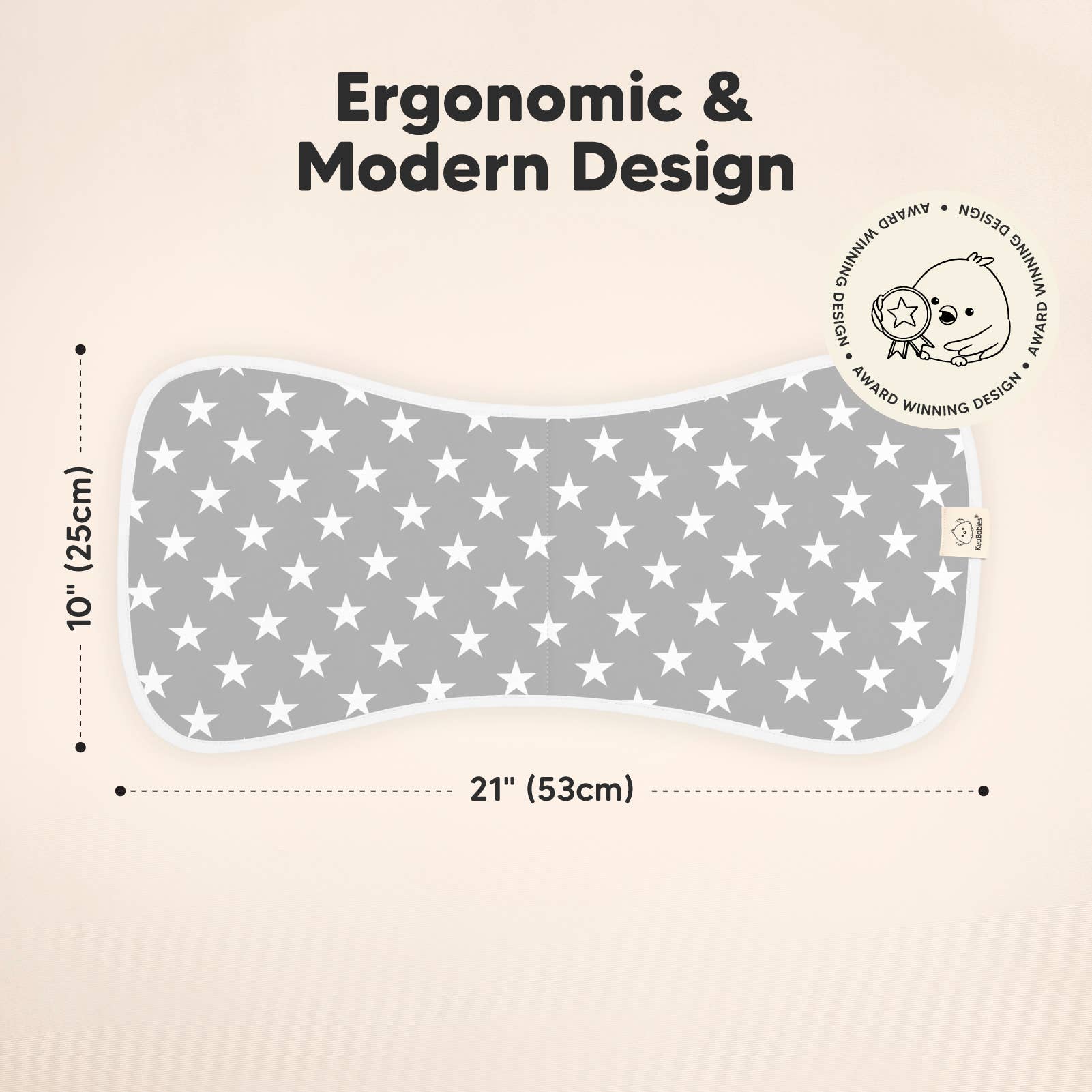 Grijze landschappen KeaBabies 5-pack Urban spuugdoeken voor groothandel op Faire1